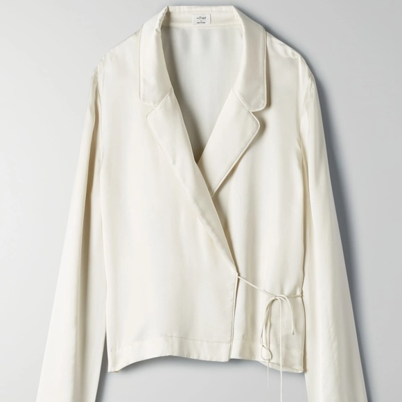 Aritzia Wilfred | ALLUSION Ivory Blouse - Picture 1 of 2